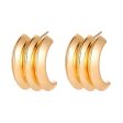 18K Gold-Plated Layered Huggie Earrings Hot on Sale