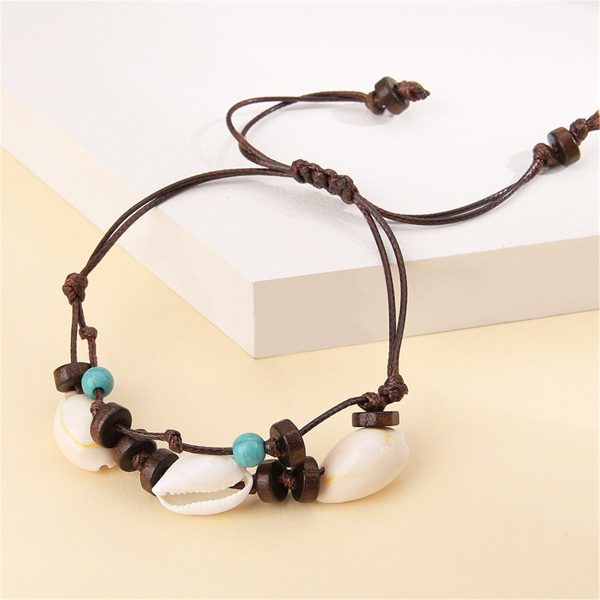 Turquoise & Conch Shell Layered Bracelet Cheap