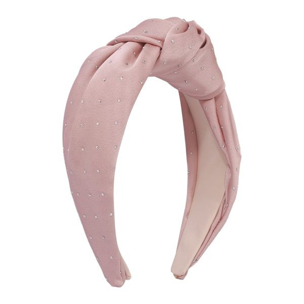 Pink & Cubic Zirconia Knot Hard Headband Sale