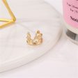 18K Gold-Plated Heart Crown Ear Cuff Online now