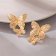 18K Gold-Plated Double-Butterfly Dangle Earrings Online Sale