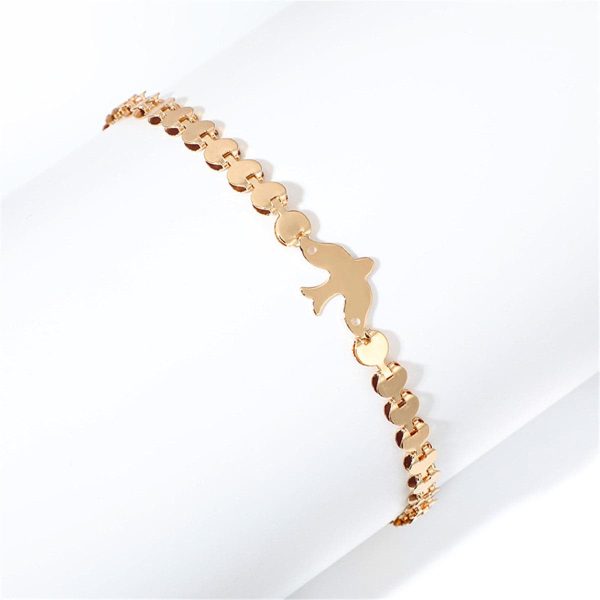 18K Gold-Plated Bird Bracelet Online now