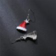 Silver-Plated Hat Drop Earrings For Sale