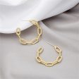 18K Gold-Plated Figaro Chain Hoop Earrings Online now