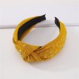 Dark Yellow & Cubic Zirconia Knot Hard Headband Online