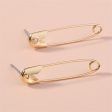 18K Gold-Plated Pin Drop Earrings Online Hot Sale