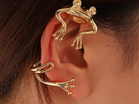 18K Gold-Plated Frog Ear Cuff Hot on Sale