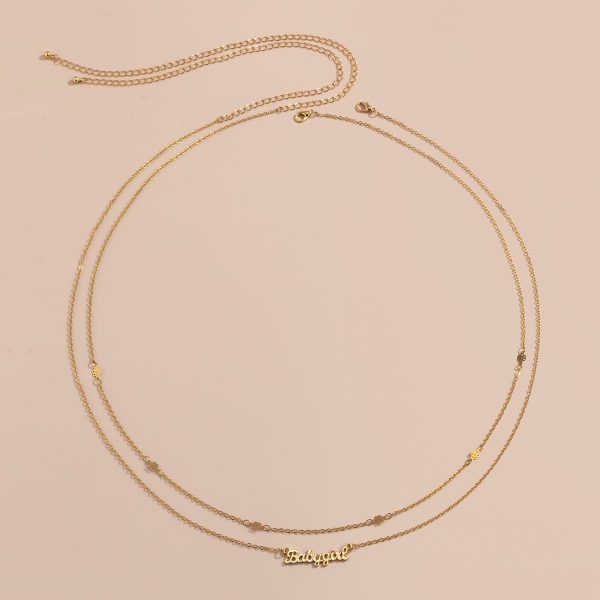 18K Gold Plated  Babygive  Waist Chain Set Fashion