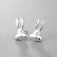 Silver-Plated Rabbit Stud Earrings Online Sale