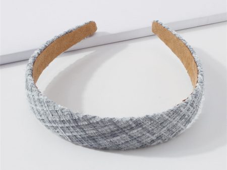 Blue Lattice Headband For Discount