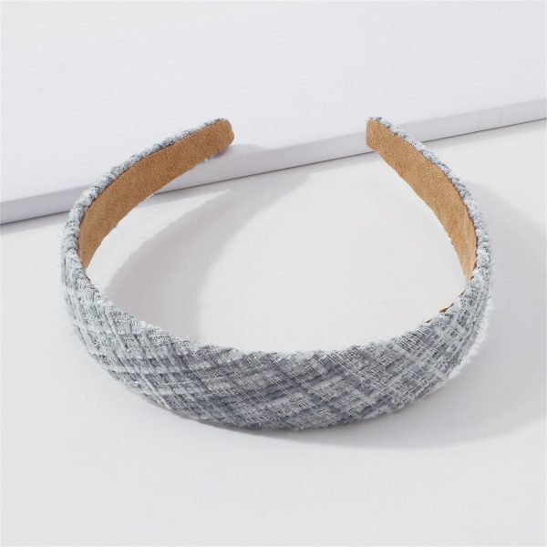 Blue Lattice Headband For Discount