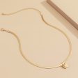 18K Gold-Plated Butterfly Snake Chain Choker Necklace Hot on Sale