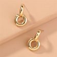 18K Gold-Plated Doughnut Drop Earrings Online Hot Sale