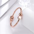 18K Rose Gold-Plated Bead & Cube Cuff on Sale