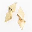 18K Gold-Plated Twisted Sequin Stud Earrings Cheap