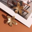 18K Gold-Plated Tropical Flower Stud Earrings Supply