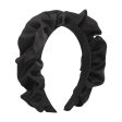 Black Ruffle Headband Cheap