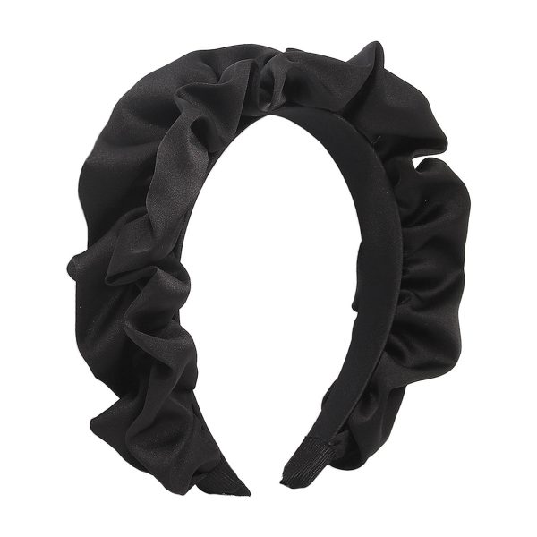 Black Ruffle Headband Cheap