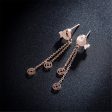 18K Rose Gold-Plated Fish Drop Earring Sale