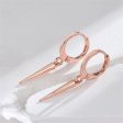 18K Rose Gold-Plated Awl Huggie Earrings For Discount