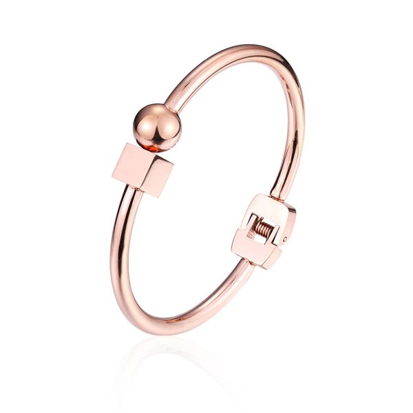 18K Rose Gold-Plated Bead & Cube Cuff on Sale