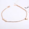 18K Rose Gold-Plated  Lucky  Star Anklet Cheap