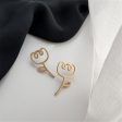 18K Gold-Plated Openwork Flower Stud Earrings Fashion