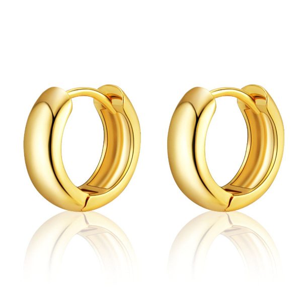 18K Gold-Plated Huggie Earrings Fashion