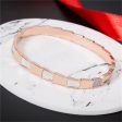 18K Rose Gold-Plated Ladder Bangle For Discount