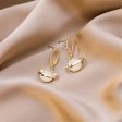 18K Gold-Plated & Cateye Planet Drop Earrings For Sale