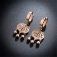 18K Rose Gold-Plated Lock Of Longevity Drop Earrings For Discount