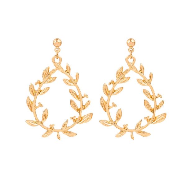 18K Gold-Plated Botanical Wreath Drop Earrings Discount