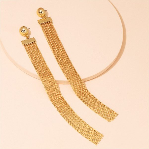 18K Gold-Plated Strand Drop Earrings Online Hot Sale