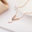 18K Rose Gold-Plated Frosted Fox Bead Anklet Fashion