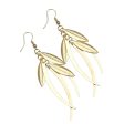 18K Gold-Plated Leaves Drop Earrings on Sale