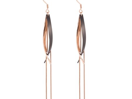 18K Rose Gold-Plated Hook Drop Earring on Sale