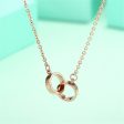 18K Rose Gold-Plated Crossing Ring Pendant Necklace Sale