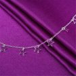 Silver-Plated Open Star Anklet For Discount