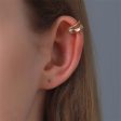 18K Gold-Plated Abstract Layered Ear Cuff Discount