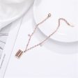 18K Rose Gold-Plated & Cubic Zirconia Abacus Charm Anklet Discount