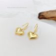 18K Gold-Plated Heart Drop Earrings Sale