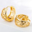 18K Gold-Plated Openwork Huggie Earrings Supply