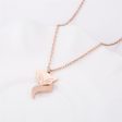 18K Rose Gold-Plated Frosted Fox Pendant Necklace Discount