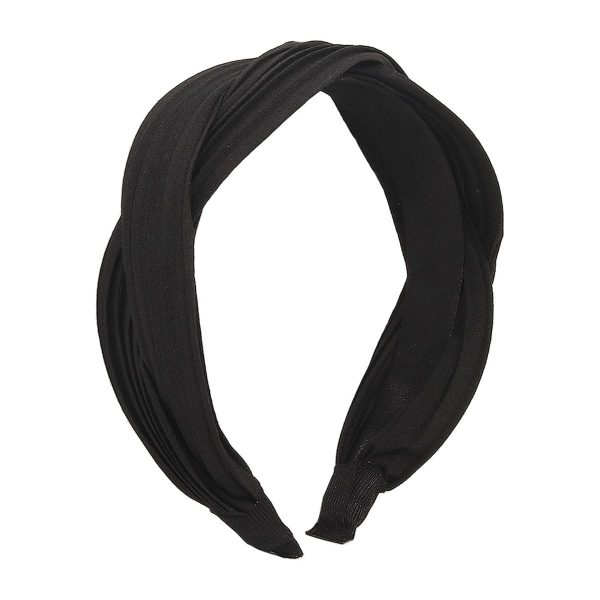 Black Twist Hard Headband Cheap