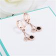 Cubic Zirconia & 18K Rose Gold-Plated Double Ring Drop Earrings Hot on Sale