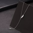 Silver-Plated Wine Lariat Necklace on Sale