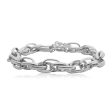 Silver-Plated Crossing Chain Choker Necklace For Cheap