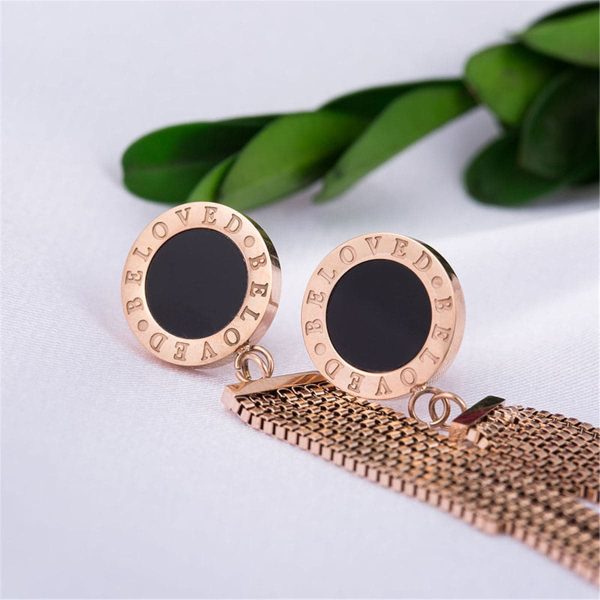 18K Rose Gold-Plated  Beloved  Tassel Drop Earring Sale