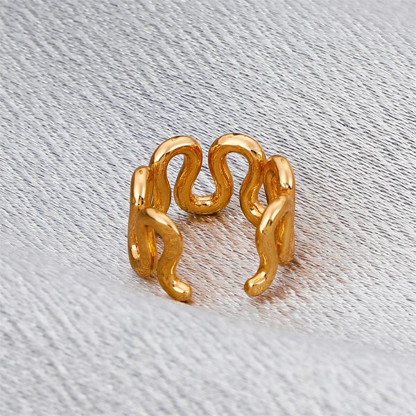 18K Gold-Plated Snake Ear Cuff Supply