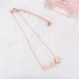 18K Rose Gold-Plated  Lucky  Anklet For Sale